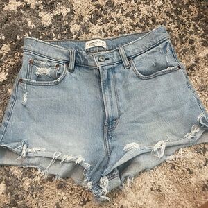 Abercrombie the cutoff shorts high rise